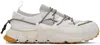 The Viridi-anne Off-white & Gray Lace-up Sneakers In B-white