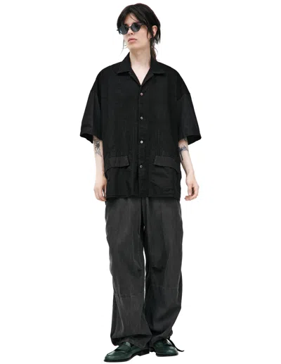 The Viridi-anne Short Sleeve Shirt In Black