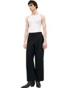 The Viridi-anne Trousers With Patch Pockets In Black