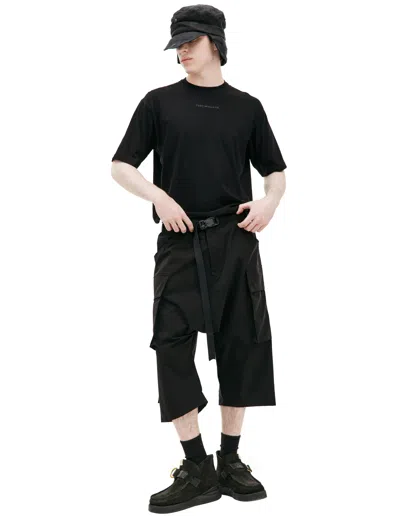 The Viridi-anne Water-repellent Cargo Shorts In Black