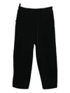 The Viridi-anne Wool Tapered Trousers In Black