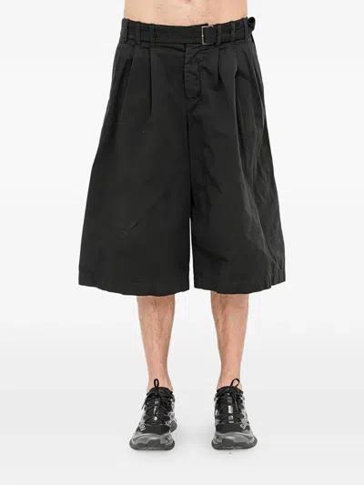 The Viridi-anne Belted Bermuda Shorts In Black