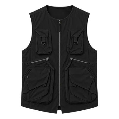 The Viridi-anne Black Vest With Pockets