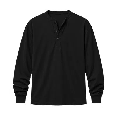 The Viridi-anne Cotton Longsleeve Shirt With A Fastener In Black