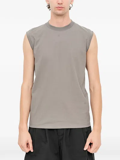 The Viridi-anne Logo-embroidered Tank In Burgundy