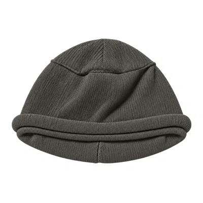The Viridi-anne Mixed Knit Beanie In Khaki