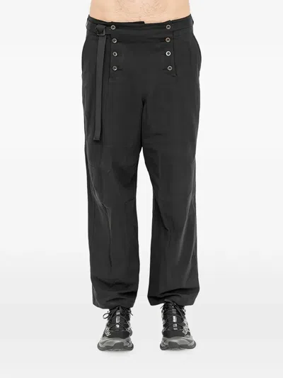 The Viridi-anne Sailor-style Panelled Trousers In Black