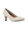 The Walking Cradle Co. Women's Joy Leather Pump In White In White