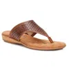 The Walking Cradle Co. Women's Nella Sandal - Ww Width In Luggage In Brown
