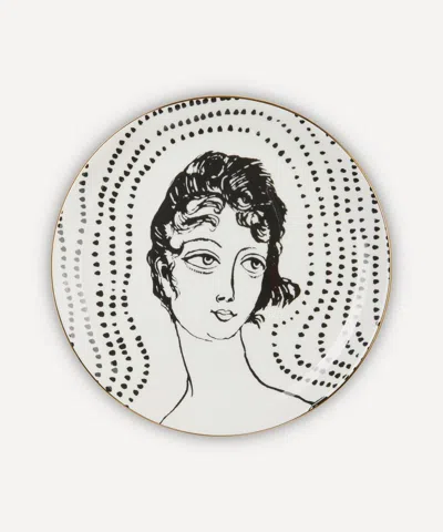 The Wallace Collection X Grayson Perry Bone China Decorative Portrait Plate In Black