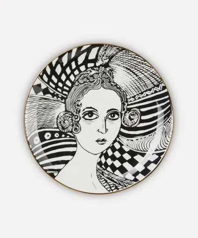 The Wallace Collection X Grayson Perry Bone China Decorative Portrait Plate In Black