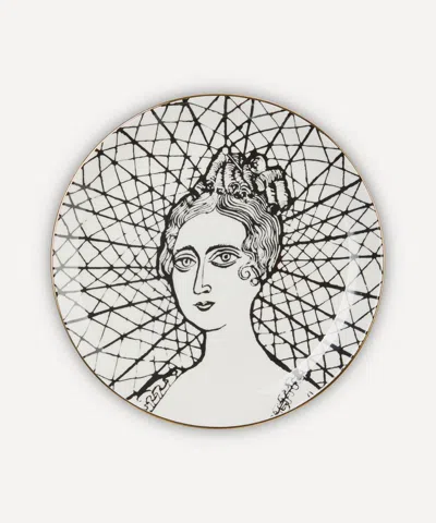 The Wallace Collection X Grayson Perry Bone China Decorative Portrait Plate In White