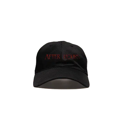 Pre-owned The Weeknd After Hours Xo Logo Velcro Cap In Black