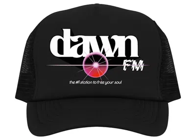 Pre-owned The Weeknd Men's  Dawn Fm #1 Station Trucker Hat Hat In Black