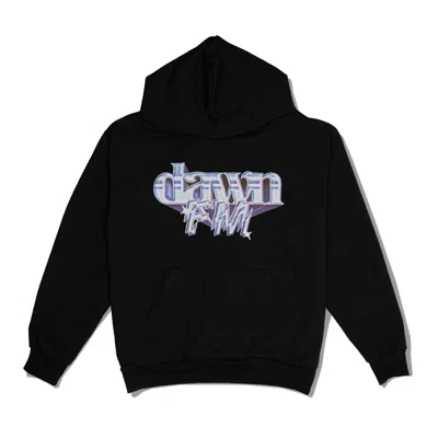 Pre-owned The Weeknd Men's  Dawn Fm Chrome Title Hoodie In Black