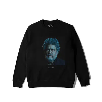 Pre-owned The Weeknd Men's  Dawn Fm Crewneck Sweatshirt Sweater In Black