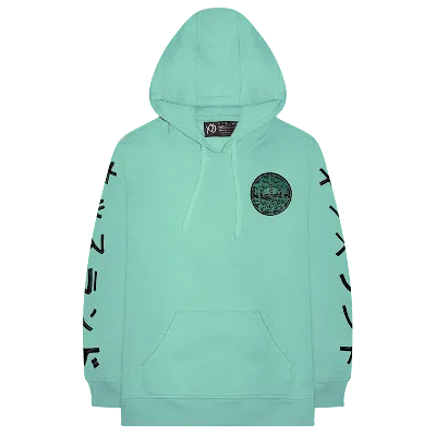 Pre-owned The Weeknd Men's  Kiss Land Skyline Pullover Hoodie In Mint