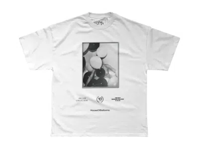 Pre-owned The Weeknd Men's  Trilogy House Of Balloons 10 Year Anniversary T-shirt In White