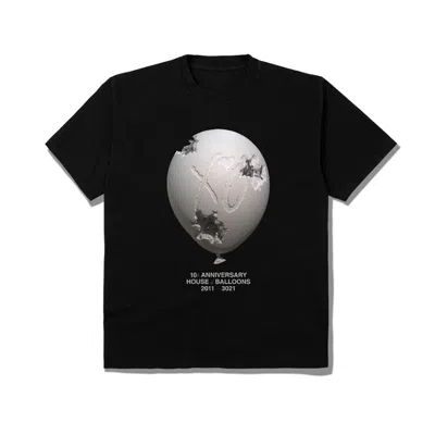 Pre-owned The Weeknd Men's  X Daniel Arsham House Of Balloons Eroded Balloon Tee Shirt In Black
