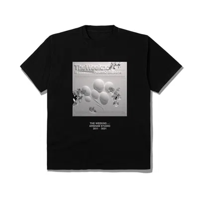 Pre-owned The Weeknd Men's  X Daniel Arsham House Of Balloons Eroded Cover Tee Shirt In Black