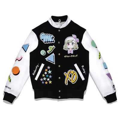 Pre-owned The Weeknd Men's  X Mr. Premium Roots Award Jacket In Black/white