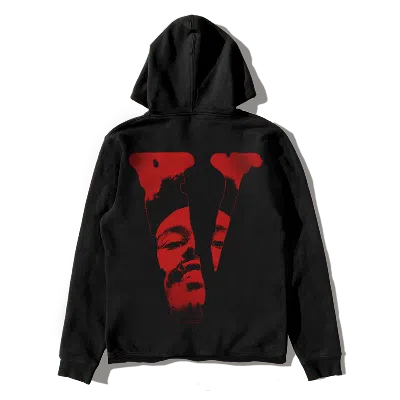 Pre-owned The Weeknd Men's  X Vlone After Hours Blood Drip Pullover Hoodie In Black