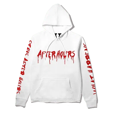 Pre-owned The Weeknd Men's  X Vlone What Happens After Hours Pullover Hoodie In White