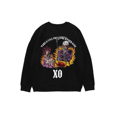 Pre-owned The Weeknd Men's  X Warren Lotas Take A Call Crewneck Sweatshirt In Black