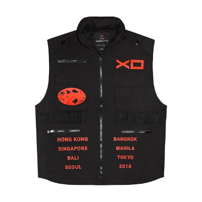 Pre-owned The Weeknd Men's  Xo Asia Tour Ranger Vest In Black
