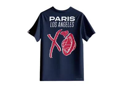 Pre-owned The Weeknd Psg X Xo Stadium Jersey In Navy Blue