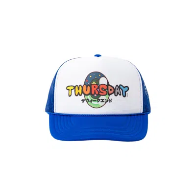 Pre-owned The Weeknd X Mr. Thursday Trucker Hat In Blue