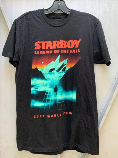 Pre-owned The Weeknd Y2k  2017 Starboy Xo World Tour T Shirt In Black