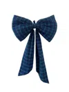 The Well Worn Black / Blue The Charlotte Blackwatch Tartan Bow In Multi