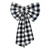 The Well Worn Black / White The Charlotte Gingham Bow In Multi