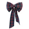 The Well Worn Green / Blue / Red The Charlotte Festive Tartan Bow In Multi