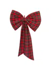 The Well Worn Green / Red The Charlotte Festive Red Tartan Bow In Multi