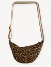 The Well Worn Women's Black / Brown The Charlie Cross Body Leopard Bag In Multi