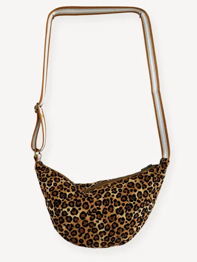 The Well Worn Women's Black / Brown The Charlie Cross Body Leopard Bag In Multi