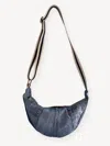 The Well Worn Women's Blue The Charlie Cross Body Denim Bag In Blue