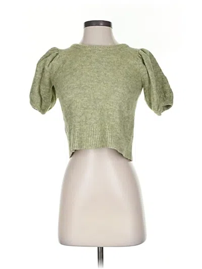 Pre-owned The Westside Cardigan Sweater In Green