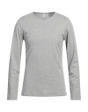 The White Briefs Man T-shirt Grey Size Xl Organic Cotton In Grey