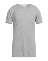 The White Briefs Man T-shirt Grey Size Xl Organic Cotton In Grey
