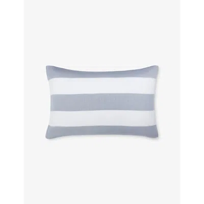 The White Company Maris Stripe Classic Standard Cotton Pillowcase 50cm X 75cm