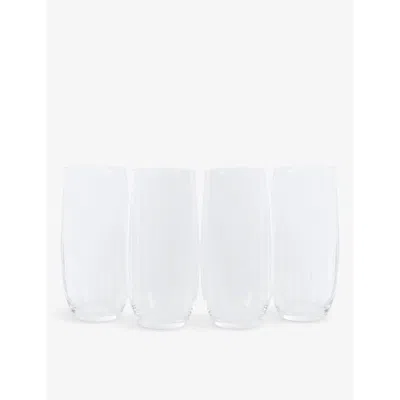 The White Company Clear Skye Optic Highball Glasses Set Of Four In Transparent
