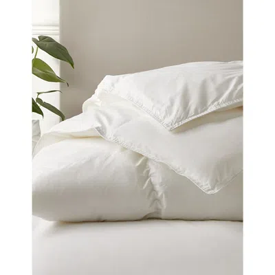 The White Company Deluxe Down Alternative Double Cotton Duvet In White