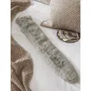 The White Company Dove Grey Elasticated Faux-fur Hot Water Bottle L78cm In Dove Grey