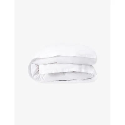 The White Company Embroidered Cotton Duvet Cov In White