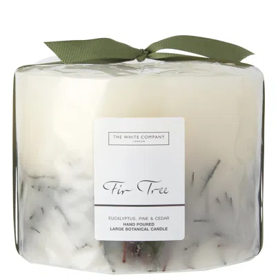 The White Company Fir Tree Large Botanical Candle 1.7kg In White