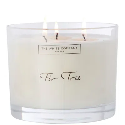 The White Company Fir Tree Large Candle 770g In White