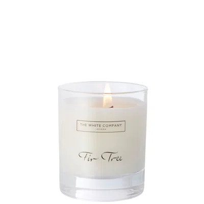 The White Company Fir Tree Signature Candle 140g In Green